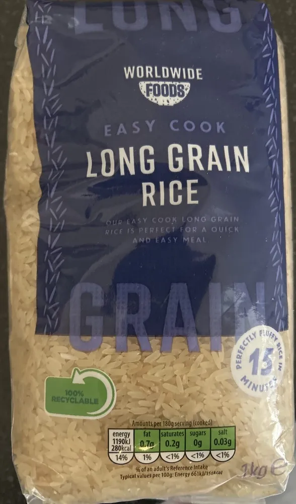 Long grain white rice