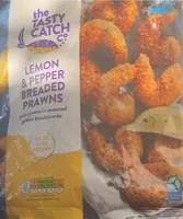 lemon and pepper breaded prawns