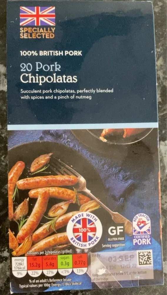 Pork Chipolatas