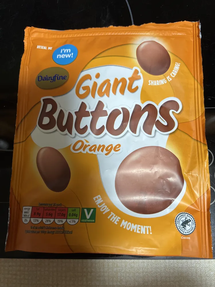 Giant Orange Buttons