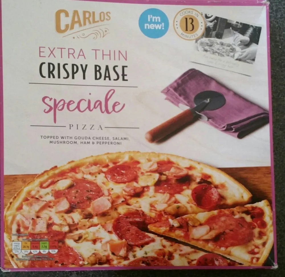 Extra Thin Crispy Base Speciale Pizza