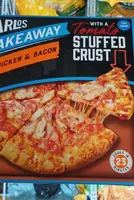 Chicken and bacon pizza