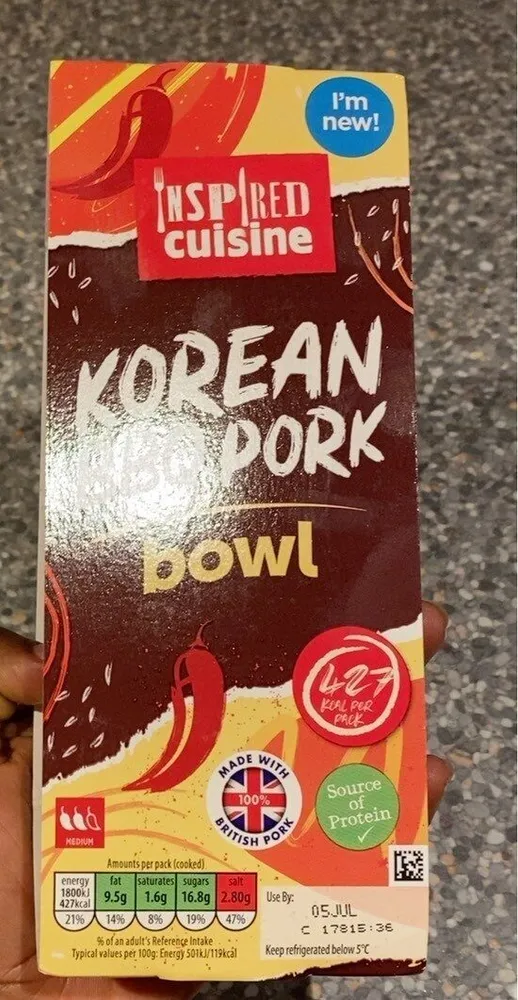 Korean bbq pork bowl