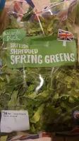 British shredded spring greens
