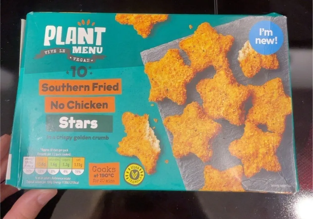 Plant menu southern fried no chicke