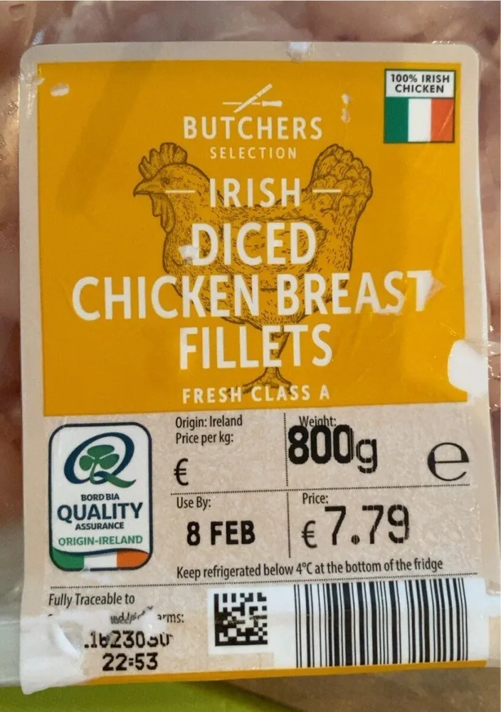 Irish Diced Chicken Breast Fillets