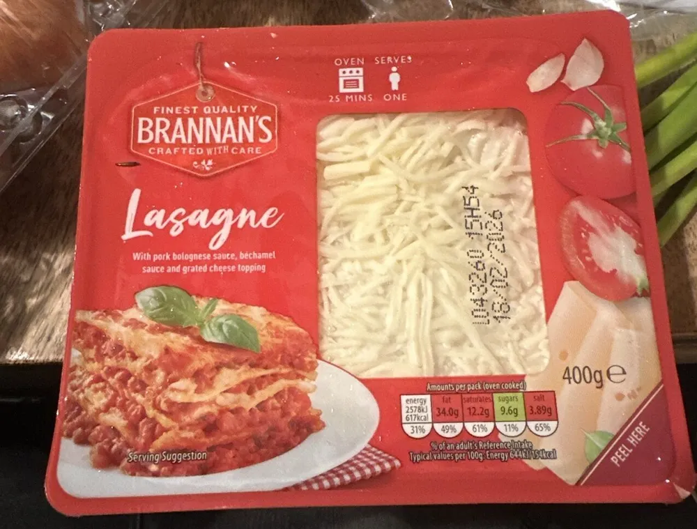 brannans lasagne