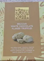 Belgian white chocolate flaked truffles