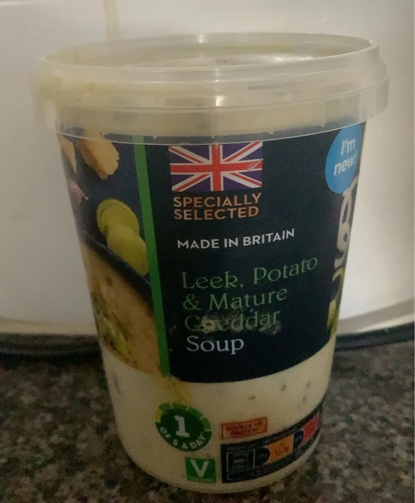 Leek potato & mature cheddar soup