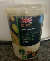 Leek potato & mature cheddar soup