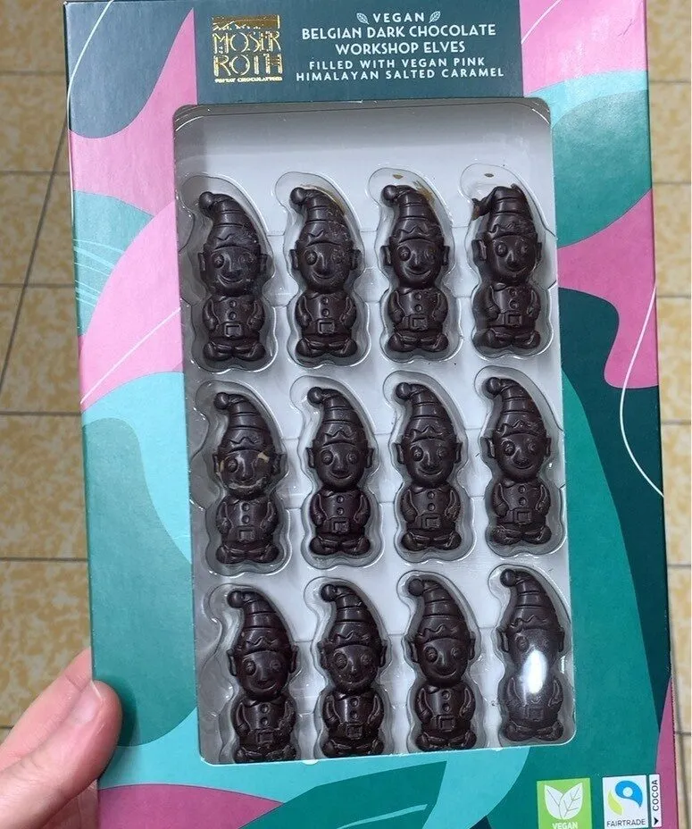 Vegan Belgian Dark Chocolate Workshop Elves