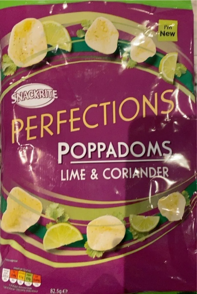 Perfections poppadoms Lime & Coriander