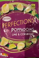 Perfections poppadoms Lime & Coriander