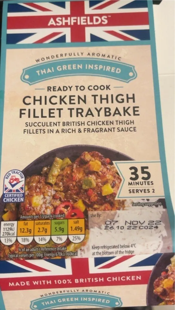 Chicken thigh fillet tray bake