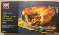 Camembert, parsnip & mushroom pies