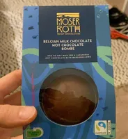 Belgian milk chocolate hot chocolate bombe