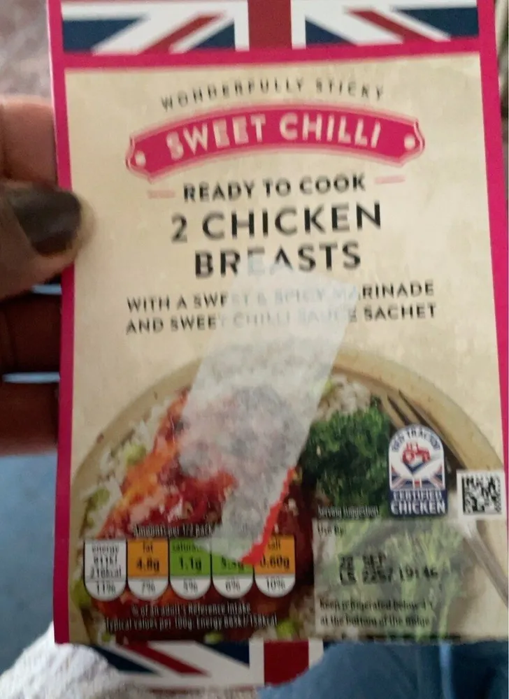 Sweet chilli chicken breast
