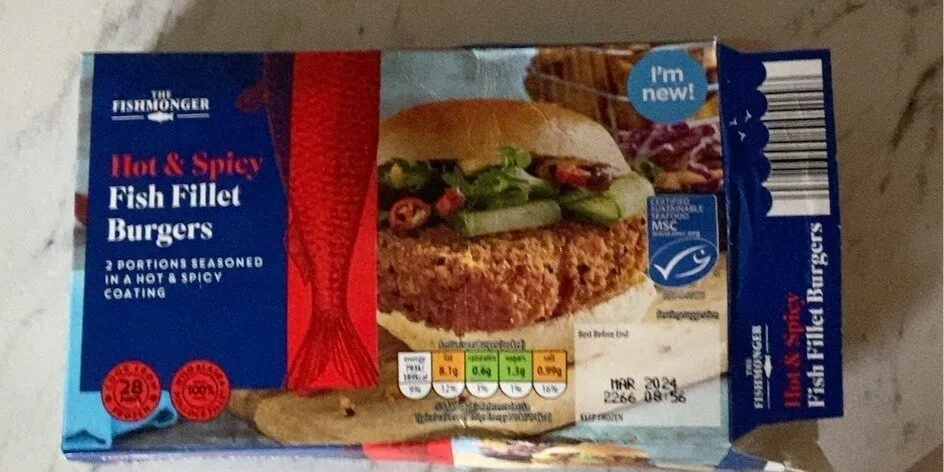 Fish fillet burger