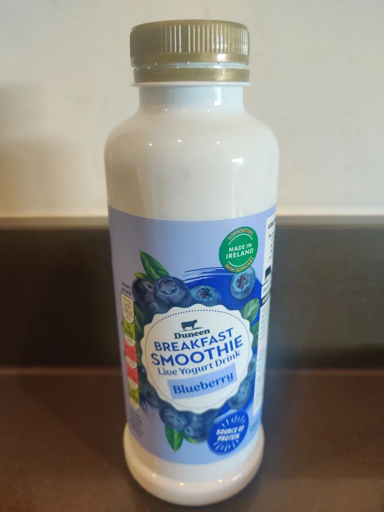 Breakfast Smoothie Live Yogurt Drink Blueberry