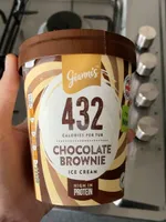 Chocolate brownie ice cream