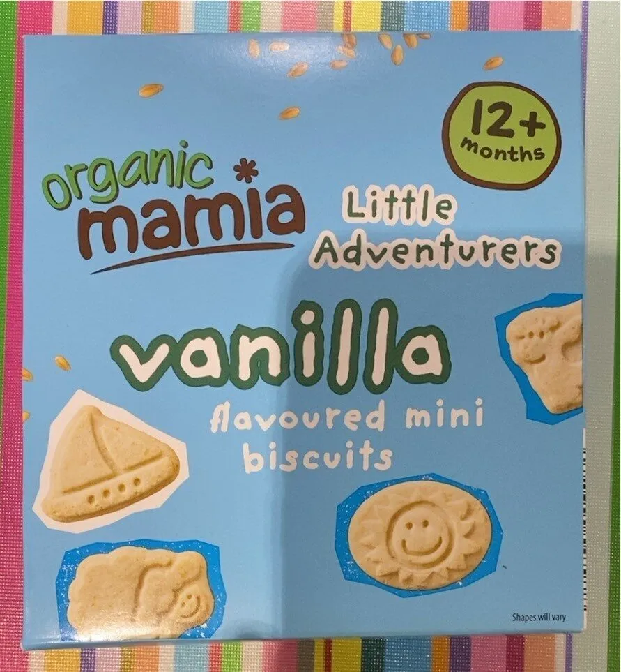 Vanilla flavoured mini biscuits