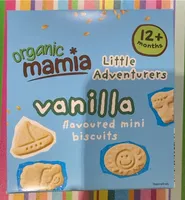 Vanilla flavoured mini biscuits