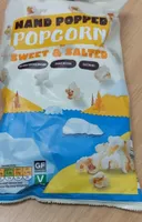 Hand popped popcorn sweet and salted