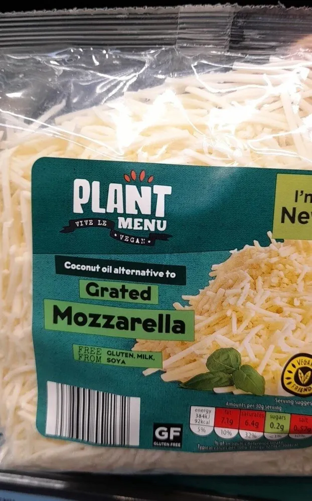 Coconut alternative to Grated mozzarella