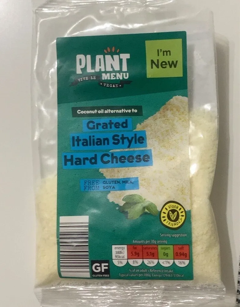 Grated italian style hard cheese