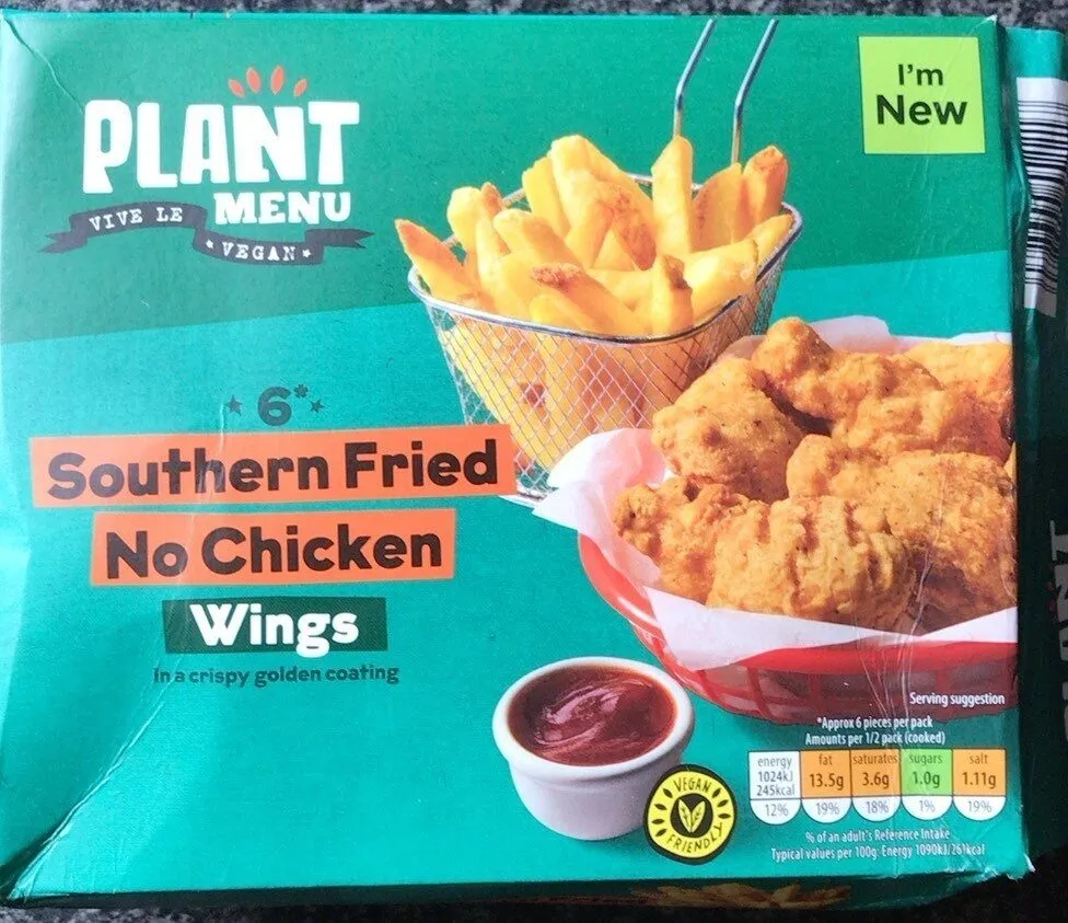 Southern fried no chicken wings