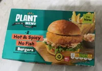 Plant Menu Hot & Spicy No Fish Burgers