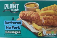 Battered no pork sausages