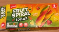 Fruit spiral lollies