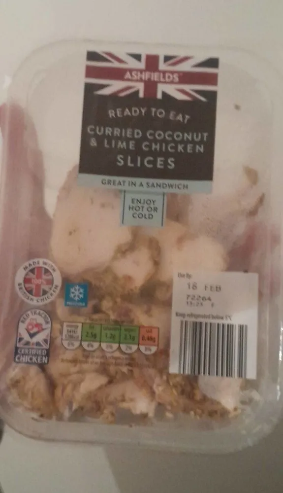 Curried coconut and lime chicken