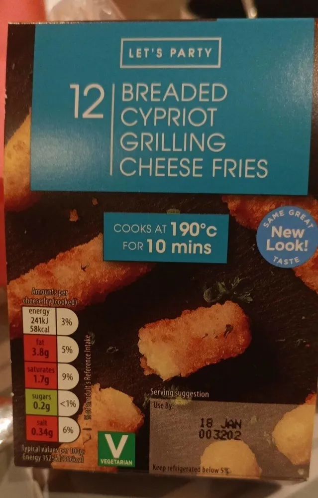 Breaded Cypriot grilling cheese fries