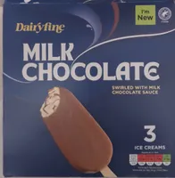 Milk chocolate ice cream bar