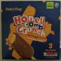 Honeycomb Crunch Ice cream with popping candy