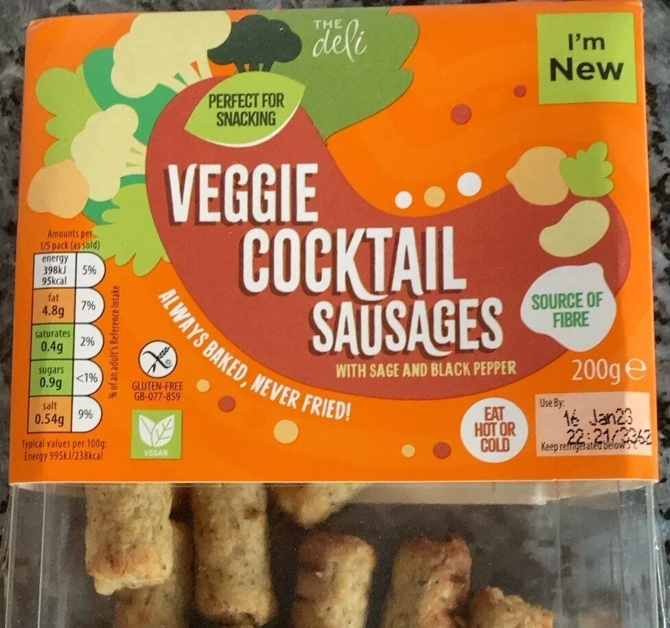 Veggie cocktail sausages