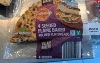 4 Seeded Flame baked folded flatbreads