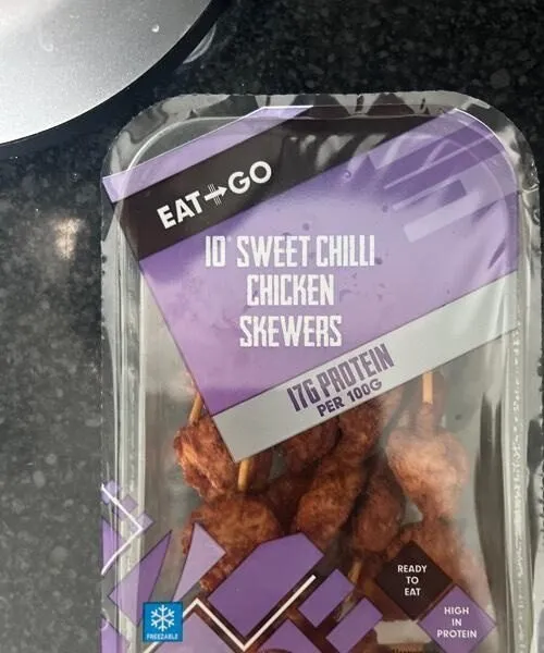 Sweet chilli skewers