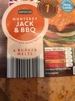 Monterey Jack and BBQ Burger cheese melt