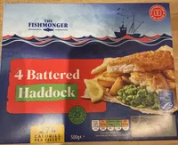 4 Battered Haddock