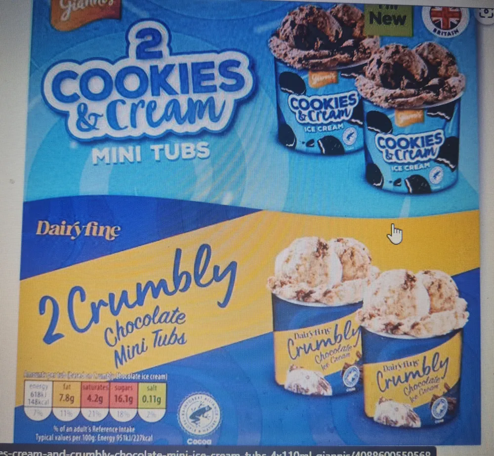 Cookie & Cream/Crumbly Minis