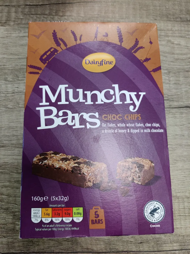 Munchy Bars Choc Chips