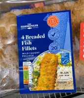 4 breaded fish fillets