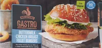 Buttermilk chicken breast fillet burgers