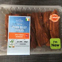 IRISH PORK BELLY SLICES SPICY MAPLE MARINADE
