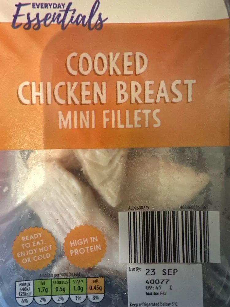 COOKED CHICKEN BREAST MINI FILLETS