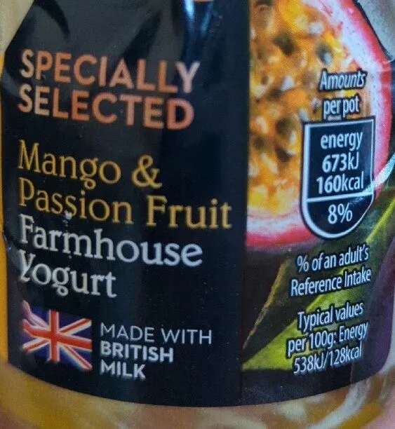 Mango & Passion Fruit Farmhouse Yogurt