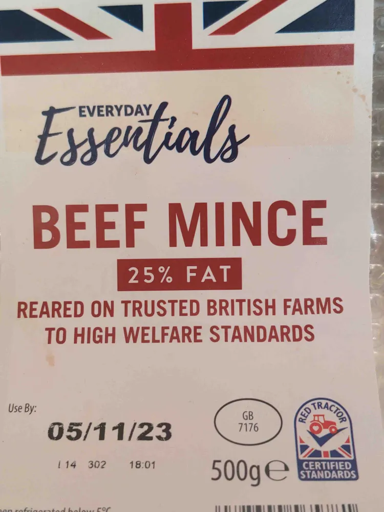 beef mince 25%